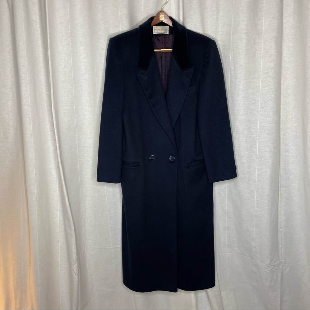 Michelle Stuart Blue Wool Coat